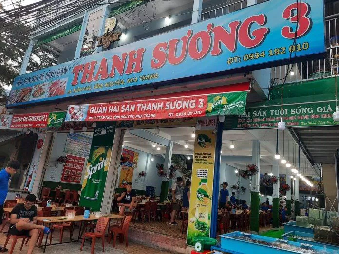 Quán hải sản Thanh Sương. (ảnh: Internet)