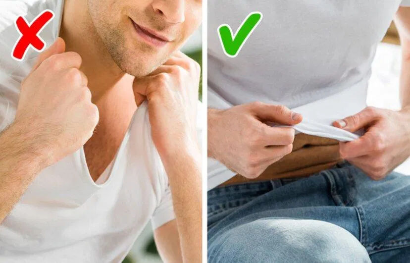 Bạn biết cởi áo phông đúng cách chưa? (Ảnh: Internet)