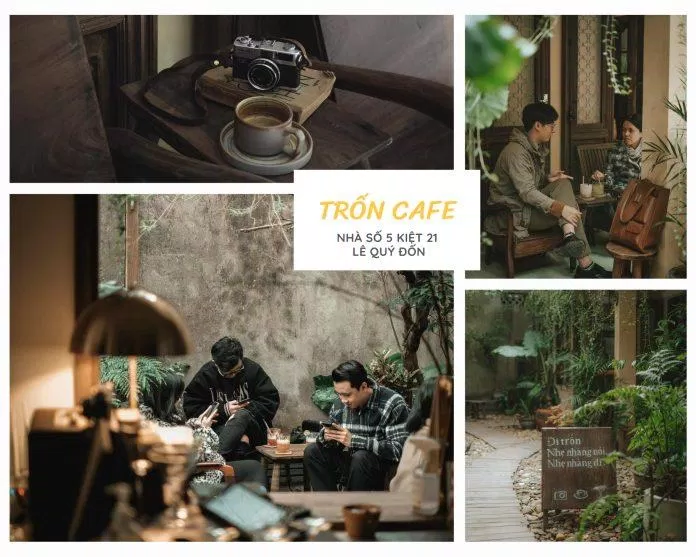 Trốn Cafe - Nhà số 5 kiệt 21 Lê Quý Đôn (Ảnh: Internet).