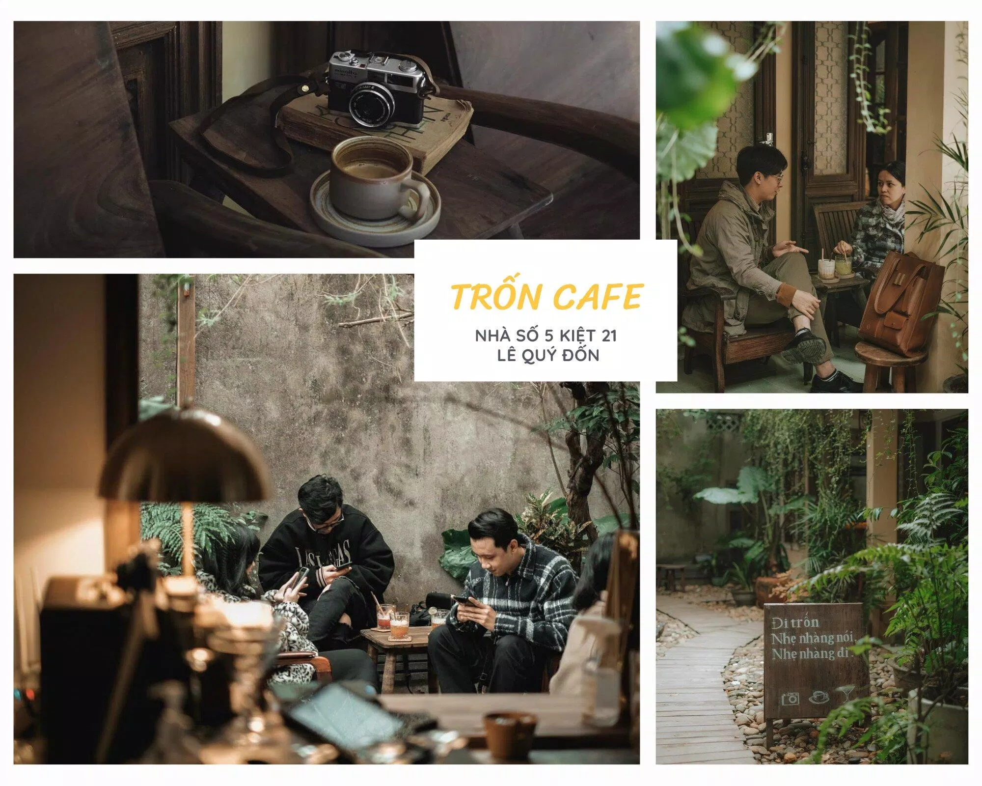 Trốn Cafe - Nhà số 5 kiệt 21 Lê Quý Đôn (Ảnh: Internet).