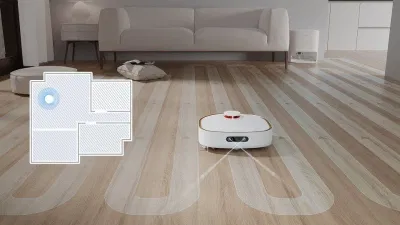 Robot được trang bị “đôi mắt” để quan sát đường đi trong lúc di chuyển lau dọn (Ảnh: Dreame)