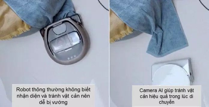 Camera AI giúp robot có khả năng nhận diện đồ vật và né tránh tốt hơn so với các robot thông thường (Ảnh minh họa: Dreame)