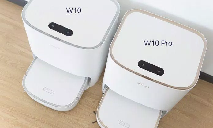 Dreame W10 Pro có đường viền màu vàng khác với phiên bản W10 (Ảnh: Internet)
