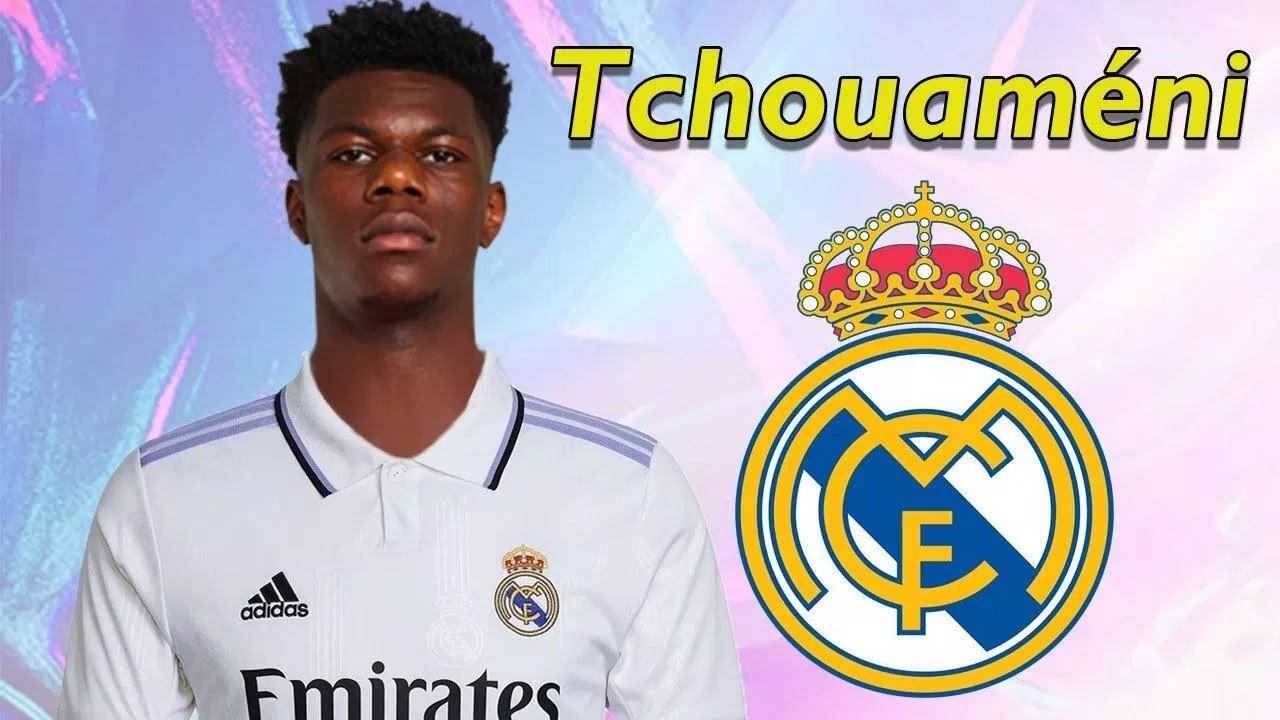 Aurelien Tchouameni cập bến Real Madrid (Ảnh: Internet).