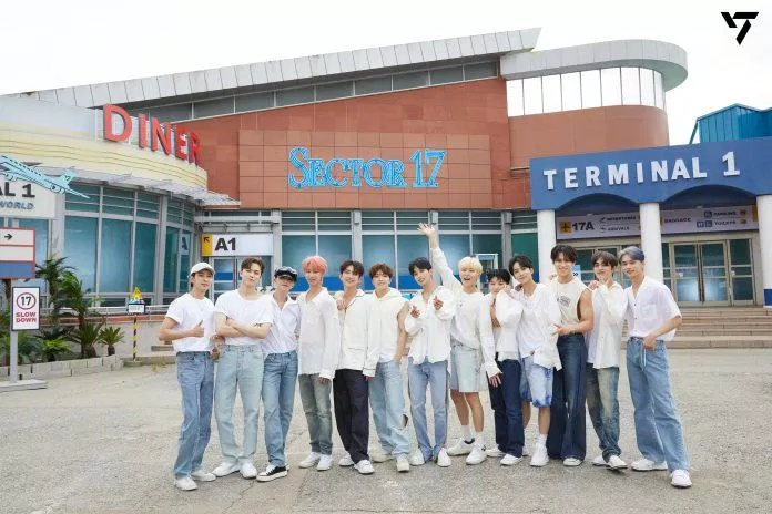 "SECTOR 17" của SEVENTEEN đã trở thành Repackaged Album KPOP đầu tiên trong lịch sử đạt một triệu bản tiêu thụ trong tuần đầu tiên (Ảnh: Internet)