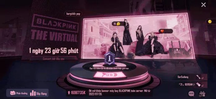 Sự kiện cổ vũ trong The Virtual