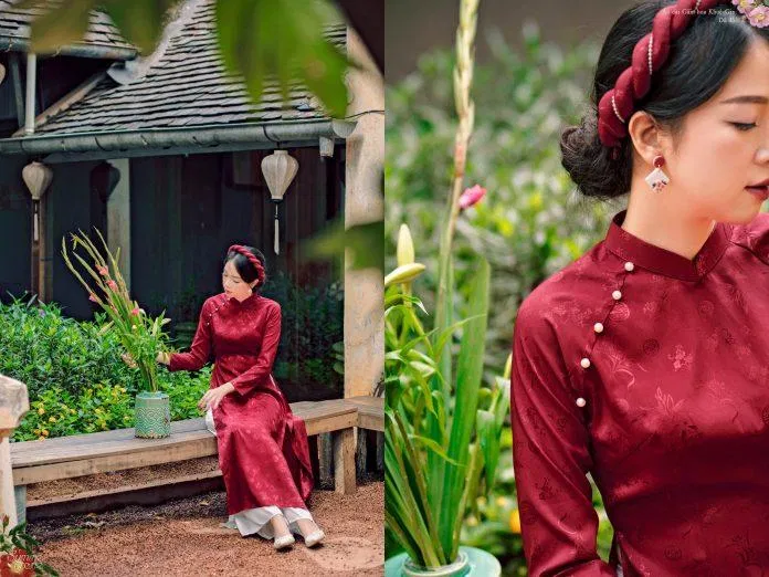 Áo dài Sumire lấy cảm hứng từ những mẫu áo dài xưa. Nguồn: internet