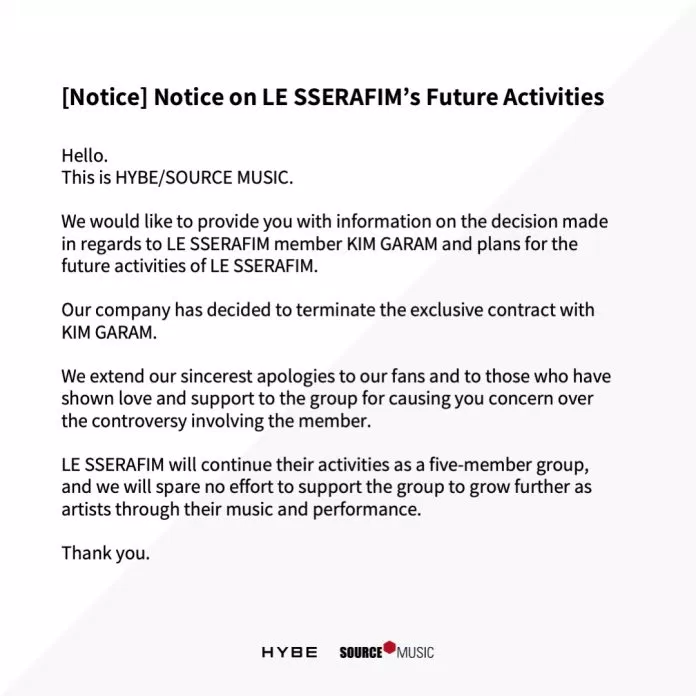 HYBE và Source Music chính thức đưa ra thông báo sau hàng loạt tranh cãi kéo dài (Ảnh: Internet)