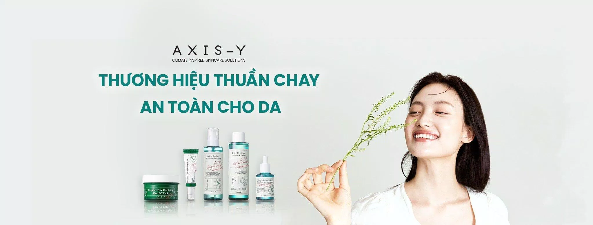 AXIS - Y là thương hiệu mỹ phẩm định hướng phát triển theo hướng thuần chay dựa trên sự thay đổi khí hậu, với bảng thành phần thiên nhiên lành tính cho mọi làn da (nguồn: internet)