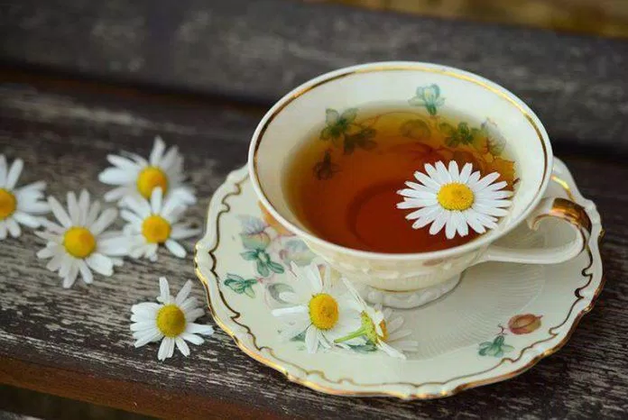 Trà bạc hà và trà hoa cúc giúp kích thích hoạt động của các cơ đường ruột (Nguồn: Internet)