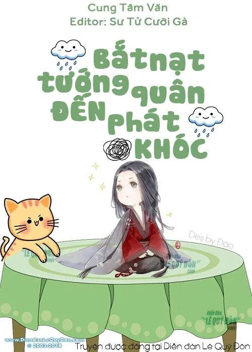 Poster truyện ngôn tình nữ cường nam nhược Bắt Nạt Tướng Quân Đến Phát Khóc (Ảnh: Internet)