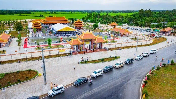 Lễ khánh thành thiền viện Trúc Lâm Hậu Giang (Ảnh: Internet).