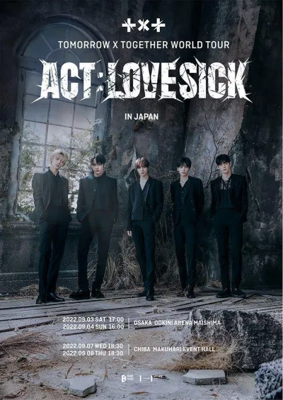 Lịch trình world tour của TXT (Ảnh: Internet)