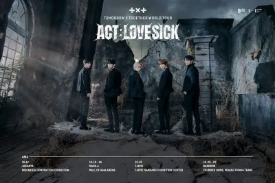 Lịch trình world tour của TXT (Ảnh: Internet)