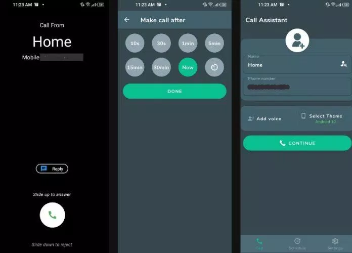 Ứng dụng Fake Call tạo cuộc gọi giả (Ảnh: Internet)