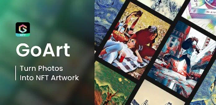 Ứng dụng GoArt biến hình ảnh có sẵn thành NFT rất nhanh gọn và đơn giản (Ảnh: Internet). Ứng dụng GoArt biến hình ảnh có sẵn thành NFT rất nhanh gọn và đơn giản (Ảnh: Internet).