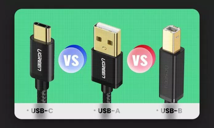 So sánh 3 loại USB có hình dạng khác nhau (Ảnh: Internet).