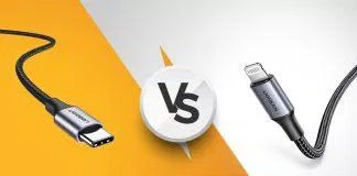 So sánh hình dạng khác nhau của USB-C và Lightning (Ảnh: Internet).