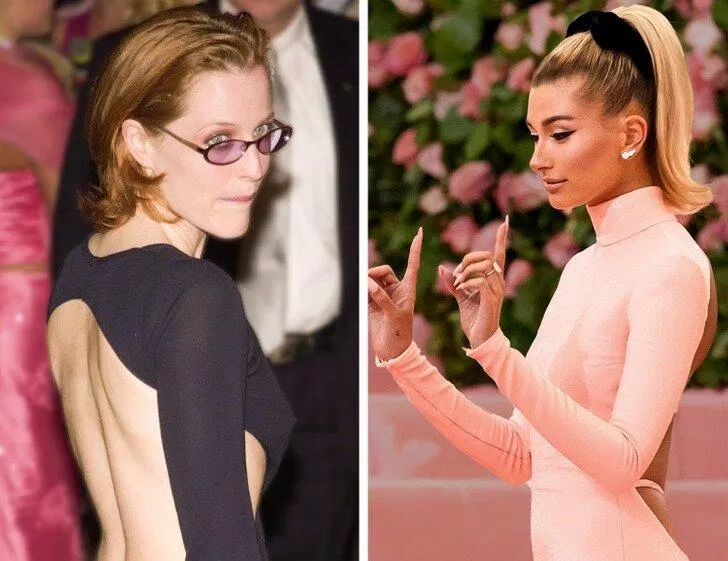 Gillian Anderson và Hailey Bieber (Ảnh: Internet)