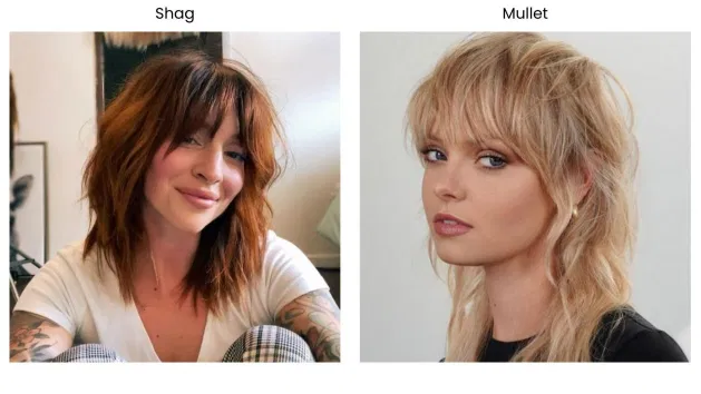 Kết hợp kiểu Shag và Layer Mullet tạo ra Wolf Cut thịnh hành như hiện nay. (Nguồn ảnh: Internet).