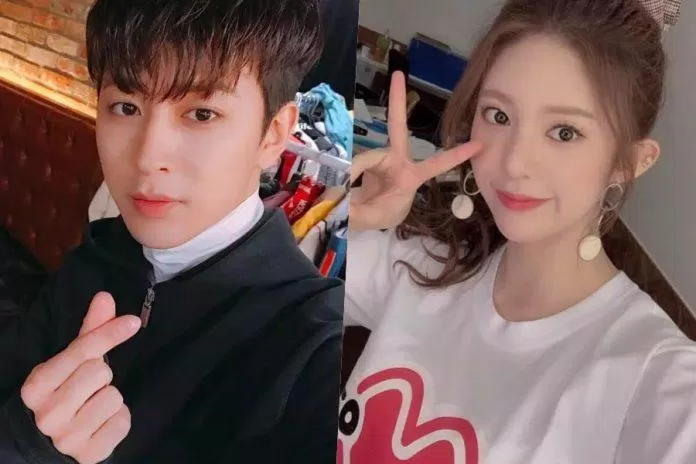 Yunhyeong (iKON) và Daisy (MOMOLAND) vướng tin đồn hẹn hò. (nguồn: internet) Yunhyeong (iKON) và Daisy (MOMOLAND) vướng tin đồn hẹn hò. (nguồn: internet)