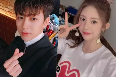 Yunhyeong (iKON) và Daisy (MOMOLAND) vướng tin đồn hẹn hò. (nguồn: internet)