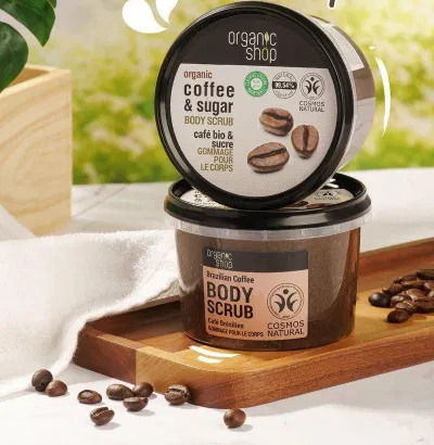 Organic Coffee & Sugar Body Scrub (Nguồn: Internet) Organic Coffee & Sugar Body Scrub (Nguồn: Internet)