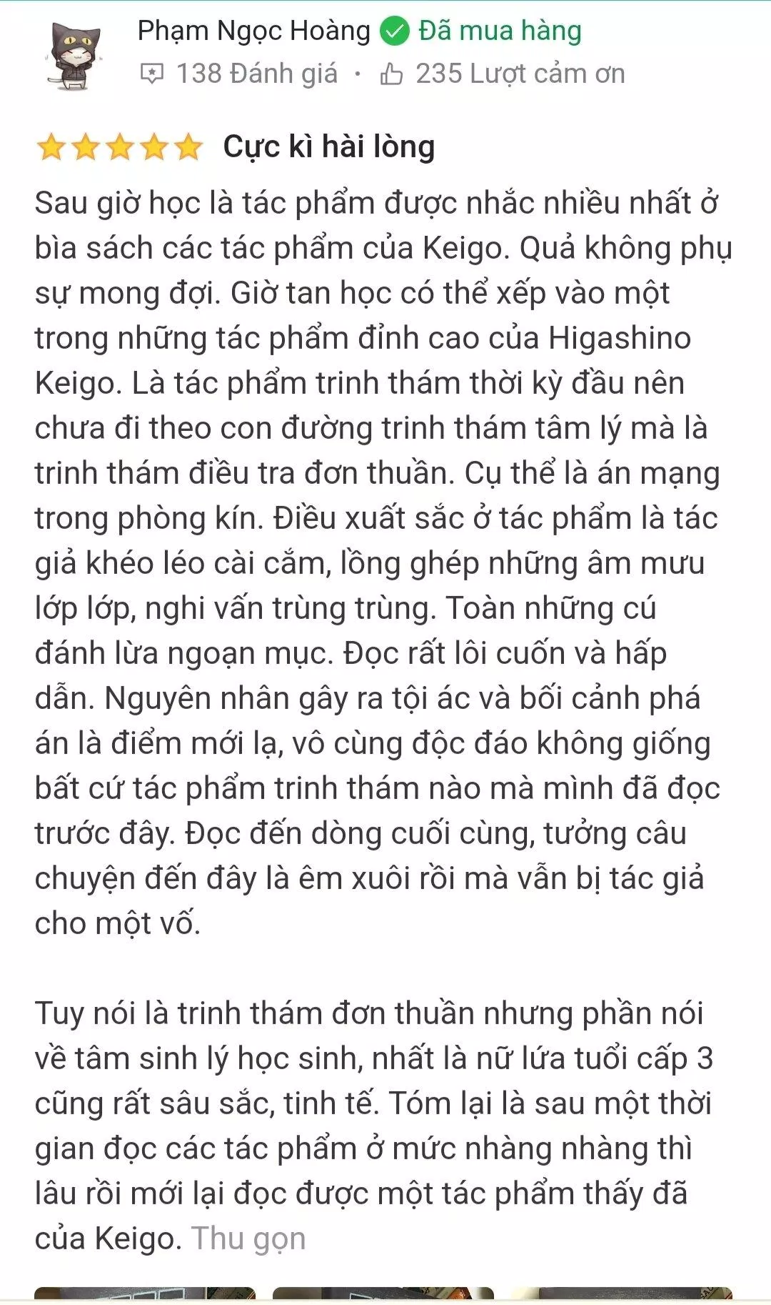 Nhận xét của độc giả trên Tiki Trading (Ảnh: BlogAnChoi).