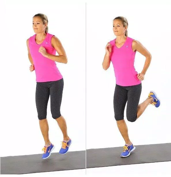 Động tác này đốt calo gần bằng với động tác High Knees. (Nguồn ảnh: Internet) Động tác này đốt calo gần bằng với động tác High Knees. (Nguồn ảnh: Internet)