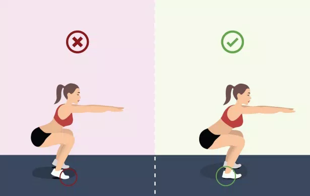 Để thực hiện động tác này, bận cần chuẩn bị tư thế squat đúng. (Nguồn ảnh: Internet) Để thực hiện động tác này, bận cần chuẩn bị tư thế squat đúng. (Nguồn ảnh: Internet)