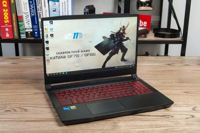 Laptop gaming MSI Katana GF66 (Nguồn: Internet) Laptop gaming MSI Katana GF66 (Nguồn: Internet)