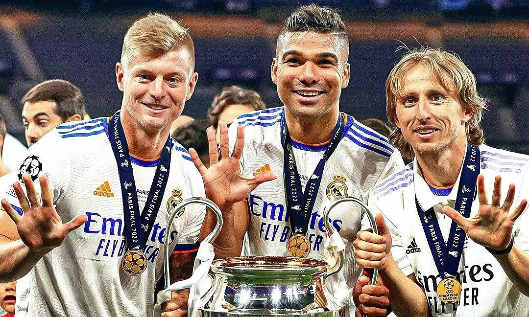 "Tam giác quỷ Bermuda" vĩ đại Modric - Casemiro - Kroos của Real (Ảnh: Internet)