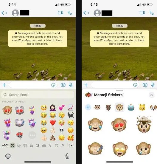 Gửi sticker animoji trong các ứng dụng khác (Ảnh: Internet) Gửi sticker animoji trong các ứng dụng khác (Ảnh: Internet)