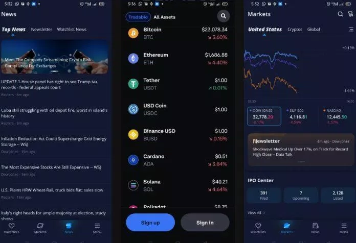Ứng dụng tiền điện tử BlockFi trên điện thoại (Ảnh: Internet) Ứng dụng tiền điện tử BlockFi trên điện thoại (Ảnh: Internet)