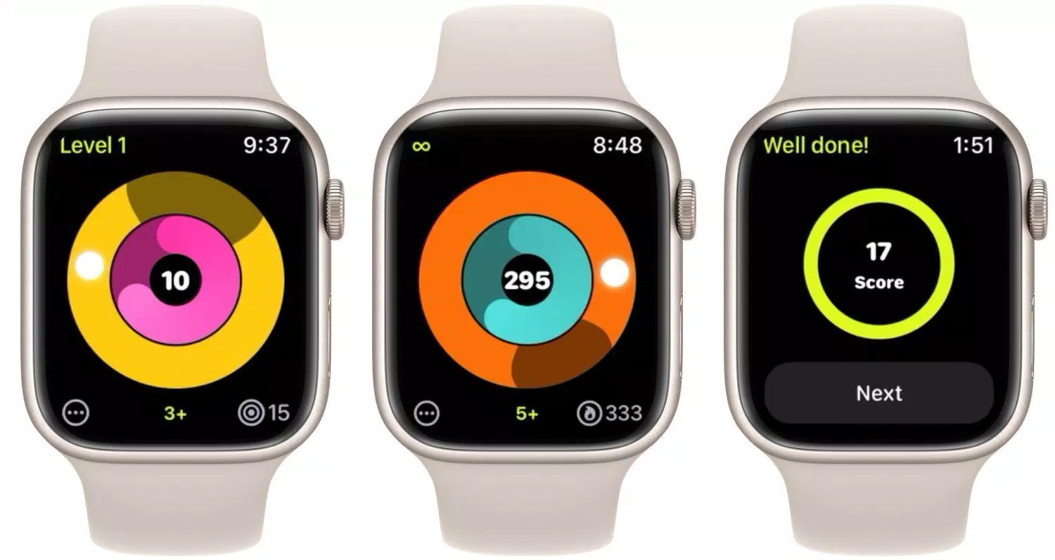 Game Tap Master trên đồng hồ thông minh Apple Watch (Ảnh: Internet). Game Tap Master trên đồng hồ thông minh Apple Watch (Ảnh: Internet).