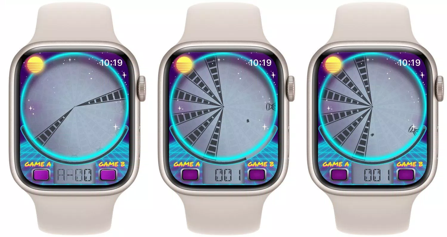 Game Star Duster trên đồng hồ thông minh Apple Watch (Ảnh: Internet). Game Star Duster trên đồng hồ thông minh Apple Watch (Ảnh: Internet).