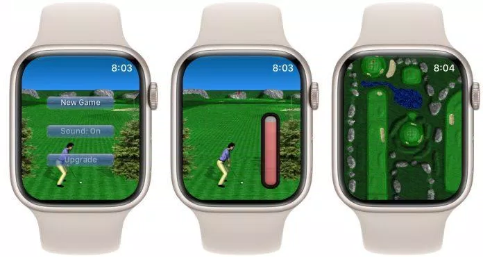 Game Par 72 Golf Watch trên đồng hồ thông minh Apple Watch (Ảnh: Internet).