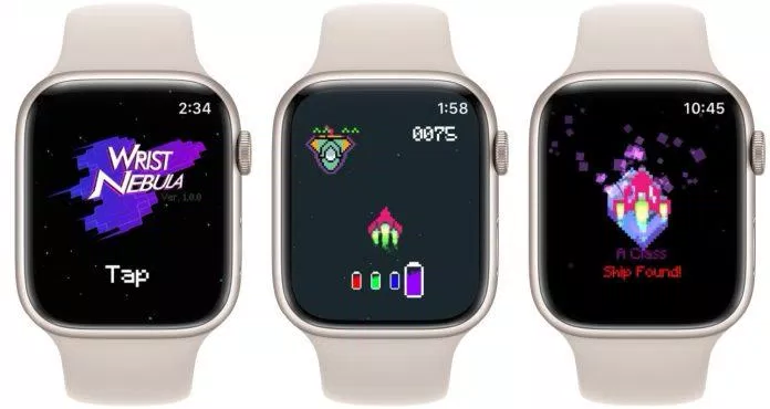 Game Wrist Nebula trên đồng hồ thông minh Apple Watch (Ảnh: Internet).
