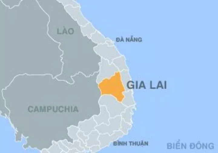 Gia Lai trên bản đồ Việt Nam (Nguồn: Internet)