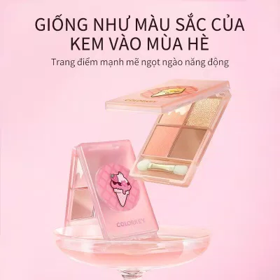 Bảng phấn mắtColorkey 4 màu ngọt ngào trang điểm mùa hè lấy cảm hứng từ những cây kem trong mùa hè nóng nực (Ảnh: internet) Bảng phấn mắtColorkey 4 màu ngọt ngào trang điểm mùa hè lấy cảm hứng từ những cây kem trong mùa hè nóng nực (Ảnh: internet)
