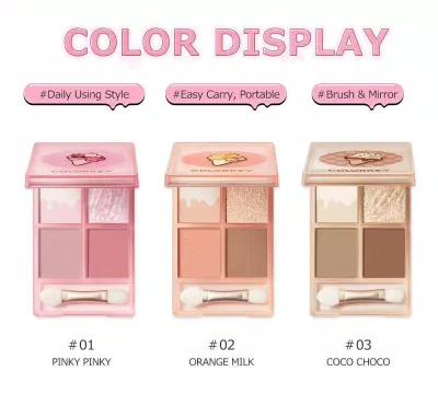 3 tông màu của bảng màu của bảng phấn mắt Colorkey 4 màu ngọt ngào (Ảnh: internet) 3 tông màu của bảng màu của bảng phấn mắt Colorkey 4 màu ngọt ngào (Ảnh: internet)