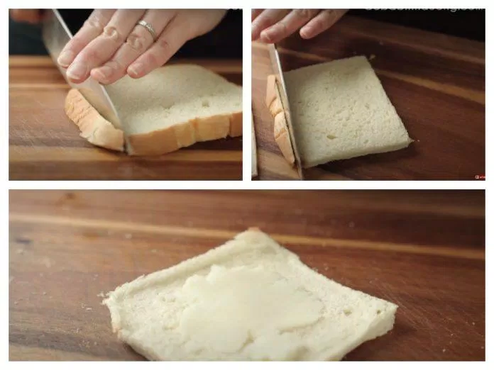 Cắt bỏ phần rìa bánh