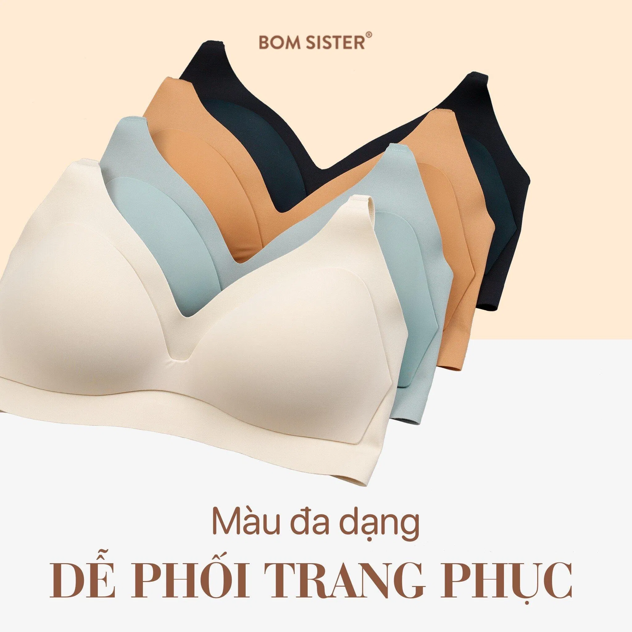 Bom Sister là một hãng đồ nội y các khung đồng giá cho từng dòng sản phẩm. Nguồn: internet