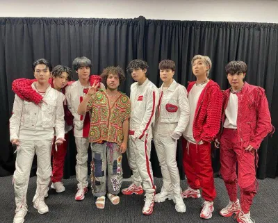 Hình ảnh của Benny cùng BTS (Ảnh: Internet)