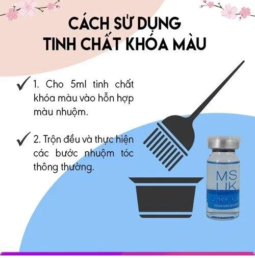 Cách sử dụng tinh chất khóa màu(Nguồn: Intrenet)