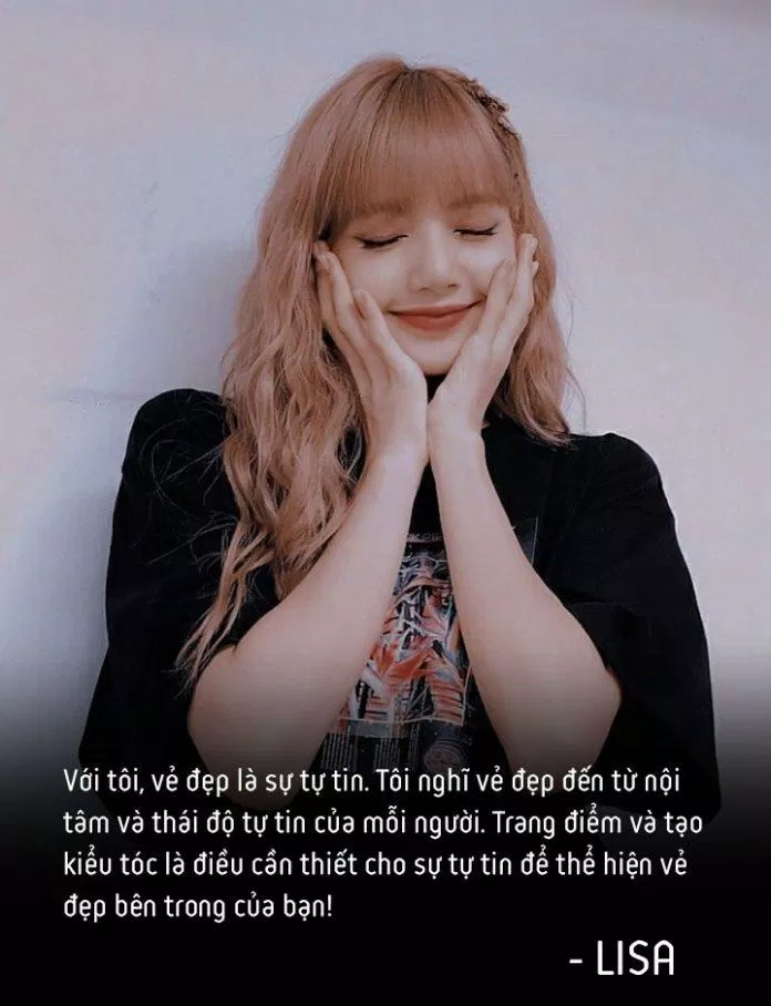 Câu nói hay của BLACKPINK Lisa (Ảnh: BlogAnChoi)