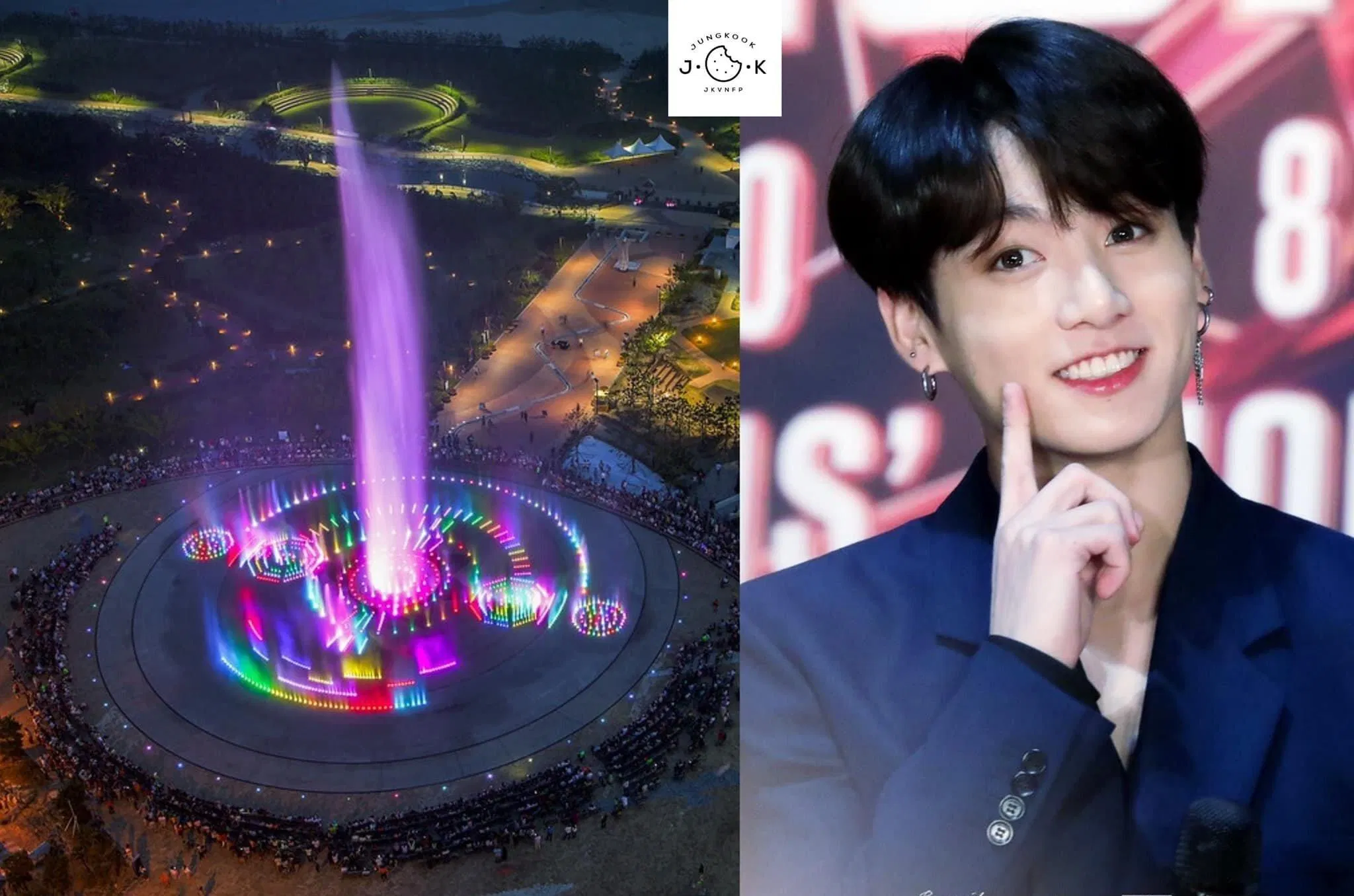 Sinh nhật Jungkook 2019: Đài phun nước lập kỷ lục Guinness (Ảnh: Internet)