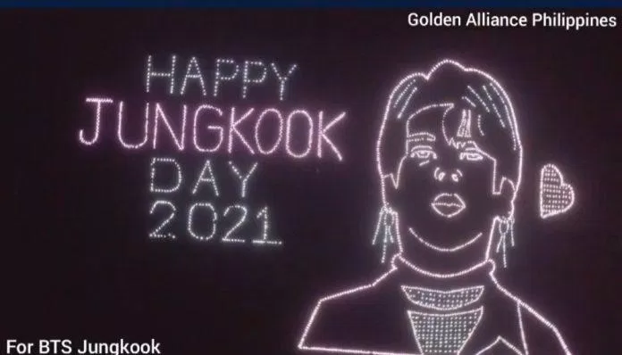 Sinh nhật Jungkook 2021: Tác phẩm nghệ thuật từ bầu trời tại Philippines (Ảnh: Internet)