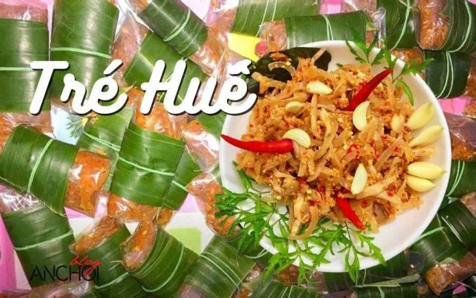 Tré được gói bằng lá chuối, đậm vị cố đô (ảnh: internet) Tré được gói bằng lá chuối, đậm vị cố đô (ảnh: internet)