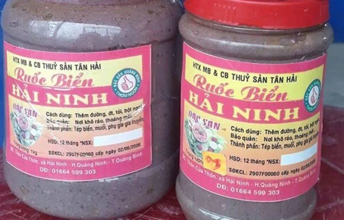Đặc sản ruốc biển Hải Ninh. (Ảnh: Internet)